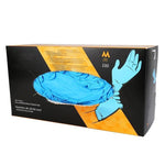 100 Pieces / Box Blue L Gloves Thin Super Soft Powder Free Disposable Nitrile Butadiene Rubber Gloves