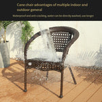 Outdoor Table And Chair Balcony Table And Chair Outdoor Leisure Rattan Chair Tea Table Garden Table And Chair Combination Three Or Five Pieces Of Outdoor Furniture 4 Widened Rattan Chair + 90cm Rattan Round Table