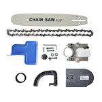 ECVV Chainsaw Refit Kit 11.5Inch Chainsaw Converter Bracket Set for Woodworking Lumberjack Pruning Saw for 100mm/115mm Angle Grinder (Angle Grinder is not Included)