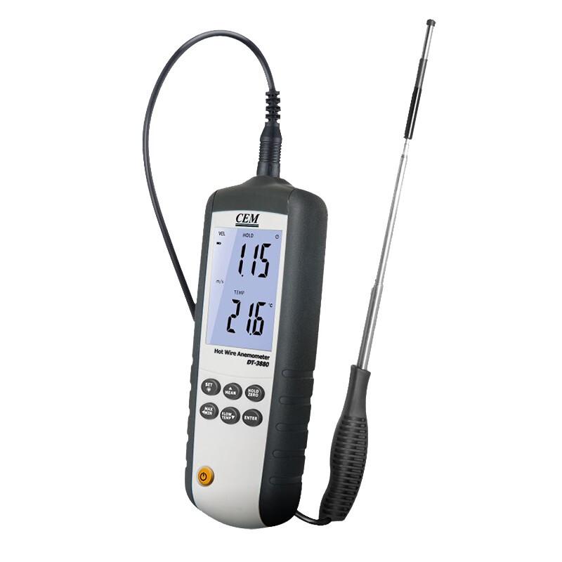High Precision Wind Speed And Temperature Measurement Hand Held Thermal Anemometer