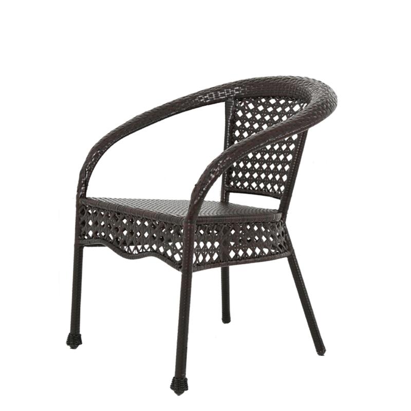 Outdoor Table And Chair Balcony Table And Chair Outdoor Leisure Rattan Chair Tea Table Garden Table And Chair Combination Three Or Five Pieces Of Outdoor Furniture 4 Widened Rattan Chair + 90cm Rattan Round Table