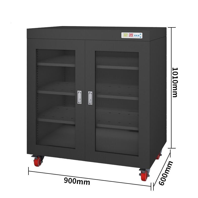 320 Liters Industrial Moistureproof Cabinet Black Relative Humidity 20% ~ 60% Electronic Storage Cabinet Chip Low Temperature Drying Ove