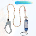 2m Single Hook Safety Rope Safety Rope Kaibit Aerial Work Shock Absorption And Fall Prevention Safety Rope Cotton Fiber Rope Connecting Rope