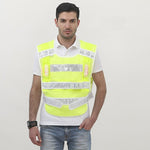 LED Rechargeable Reflective Vest With Flashing Light Traffic Safety Vest