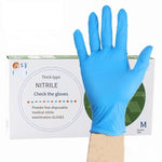 Disposable Nitrile Glove Blue Doctor Dental Powder Free Rubber Inspection Food Processing Thickening Anti Slip Waterproof Clean Oil Resistant Glove