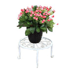 Flower Rack European Iron Small Flower Rack Living Room Balcony Single-layer Flower Pot Rack Modern Simple Floor Type Bonsai Rack Green Pineapple Fleshy Small Flower Rack Bonsai Rack White [one Is Not Sent, Two Are Taken]