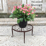 Flower Rack European Iron Small Flower Rack Living Room Balcony Single-layer Flower Pot Rack Modern Simple Floor Type Bonsai Rack Green Pineapple Fleshy Small Flower Rack Bonsai Rack White [one Is Not Sent, Two Are Taken]