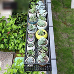 6 Pieces Flower Rack Balcony Hanging European Iron Railing Hanging Guardrail Flower Pot Indoor Fleshy Storage Rack Special Price Green Pineapple Bonsai Rack 30 * 20 * 12cm