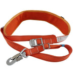 Single Safety Belt Aerial Work Safety Belt Electrician Belt Construction Maintenance Installation Climbing Pole With Round Pole Single Safety Fall Prevention Orange