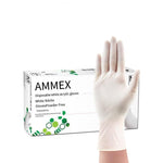 Disposable Gloves White Food Grade Kitchen Housework Waterproof Rubber Nitrile Butadiene Acrylic Latex Laboratory [Type] White Acrylic One Box 100 Pieces