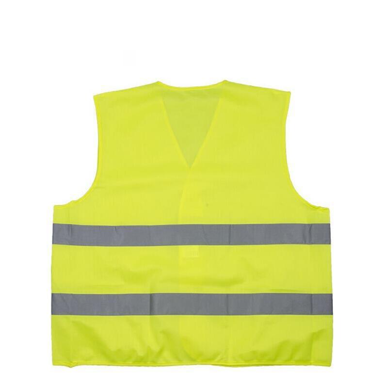 Yellow Reflective Vest Fluorescent Vest Highway Construction Site Reflective Vest Light Comfortable Reflective Strip Work Vest