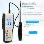 Thermal Anemometer Wind Meter High Sensitive Anemometer Wind Temperature And Wind Measurement Can Measure Breeze Factory Standard