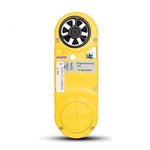 Hand Held Anemometer Measures Wind Speed Yellow High Precision Anemometer