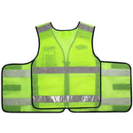 Hot Melt Reflective Vest Reflective Vest Traffic Road Administration Duty Construction Reflective Safety Clothes Riding Vest Printed Fluorescent Yellow L. Fluorescent Color M 160 Red One Size Fits All