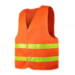 Reflective Vest Vest Lattice Environmental Sanitation Vest Construction Riding Warning Reflective Vest Environmental Sanitation Overalls Can Be Printed Fluorescent Orange Vest Orange