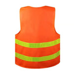 Reflective Vest Vest Lattice Environmental Sanitation Vest Construction Riding Warning Reflective Vest Environmental Sanitation Overalls Can Be Printed Fluorescent Orange Vest Orange