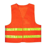 Reflective Vest Vest Lattice Environmental Sanitation Vest Construction Riding Warning Reflective Vest Environmental Sanitation Overalls Can Be Printed Fluorescent Orange Vest Orange