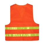 Reflective Vest Vest Lattice Environmental Sanitation Vest Construction Riding Warning Reflective Vest Environmental Sanitation Overalls Can Be Printed Fluorescent Orange Vest Orange