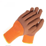 10 Pairs Flint Warm Labor Protection Gloves Cold Glue Non-Slip Waterproof Nitrile Gloves