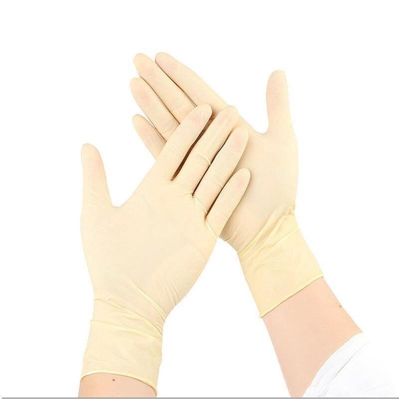 Disposable Gloves Latex Gloves With Elastic Anti Slip Inspection Gloves Isolation Labor Protection Industrial Gloves Disposable Nitrile Gloves 100/Pack