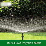 Underground Scattering Sprinkler Spring Up And Down Adjustable 360 Degree Garden Lawn Park Community Agricultural Watering Irrigation Atomization 46 Points Sprinkler Underground Sprinkler 4 Points