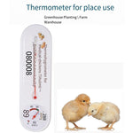 Temperature And Humidity Meter For Breeding And Hatching Chicken House Thermometer Hygrometer White