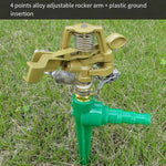 Agricultural Rocker Nozzle Automatic Rotation Lawn Greening 360 Degree Garden Sprinkler Irrigation Sprinkler Watering Artifact Alloy Controllable