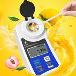 Digital Sugar Meter Hand Held Electronic Fruit Sugar Meter High Precision Refractometer Sugar Measurement Sweetness Tester Range: 0-55% High Precision Digital Display Screen