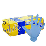 100 PCS 0.1mm L/ Blue in Thickness Wear Resistant Disposable Nitrile Gloves Catering Gloves Experimental Gloves