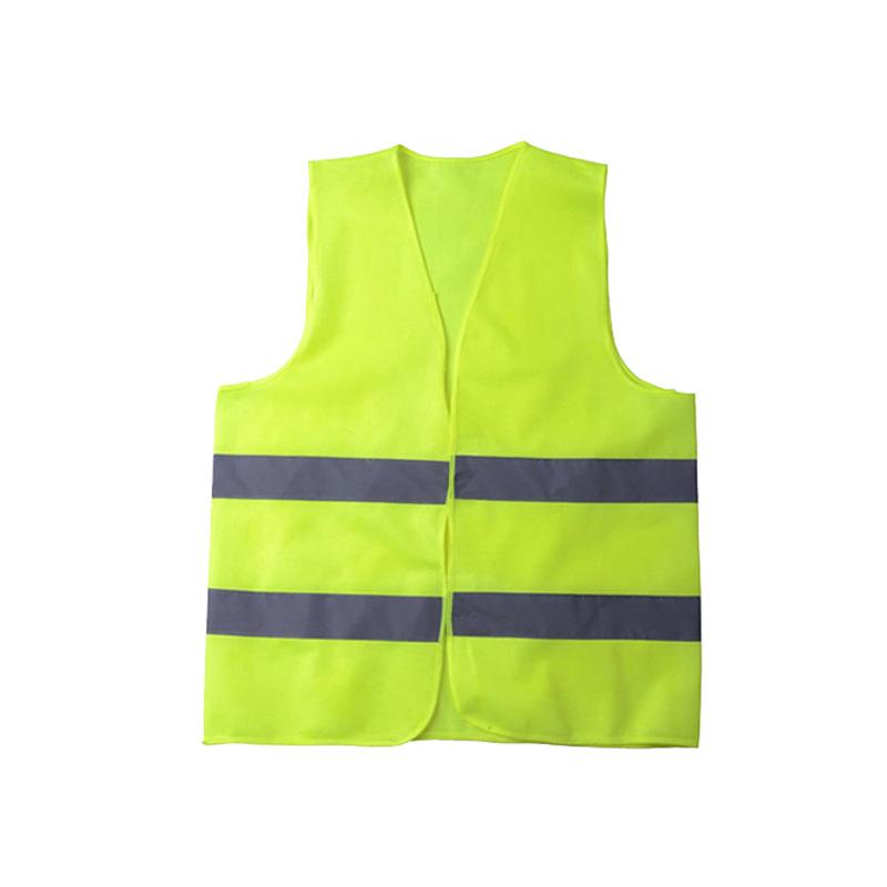 ECVV Reflective Safety Vest Unisex Reflective Vest Workwear High Visibility Day Night Running Cycle Warning Green Orange Construction Safety Vest