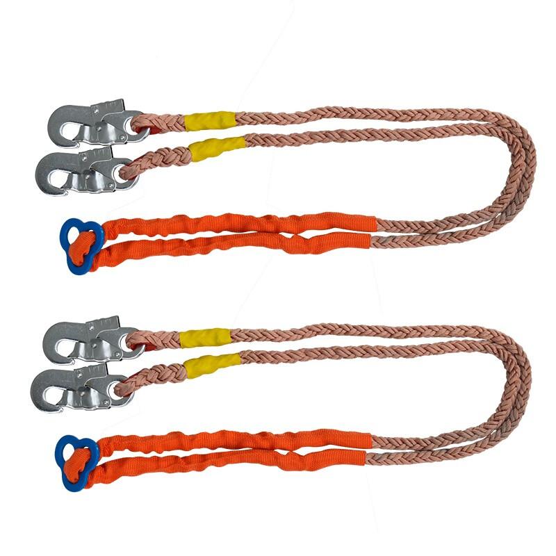 Safety Belt Electrician Aerial Work Rope Double Insurance Electric Safety Rope Double Back Omnidirectional Single Double Control Safety Rope