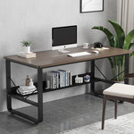 Computer Home Office Desk, 48 Inch  Desk Study Writing Table with Bookshelf Modern Simple Style