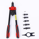 Rivet Nut Gun, Hand Riveter Tool Kit With 6 Metric Mandrels(M3 M4 M5 M6 M8 M10) Rivet Kit For Automotive, Furniture