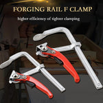 Quick Guide Rail Clamp Carpenter F Clamp Quick Clamping for MFT and Guide Rail System Woodworking DIY Hand Tool
