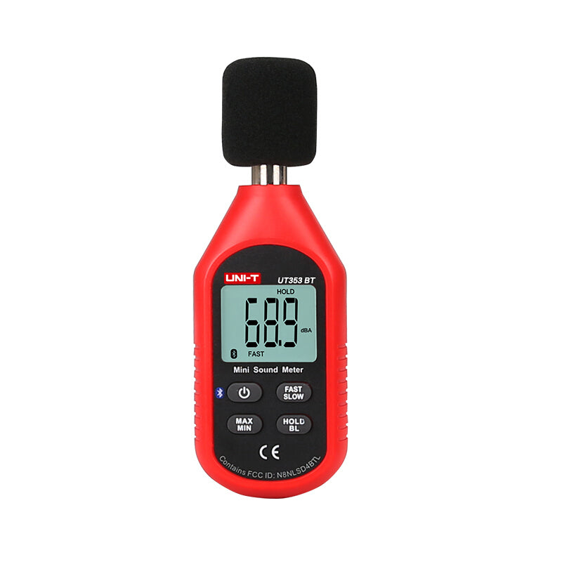 UNI-T Sound Level Meters Noise Measuring Instrument Decibel db Meter Range 30~130dB Mini Audio Digital Sound Level Meter Decibel Monitor UT353BT