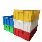 Thickened Turnover Box Rectangular Plastic Box Logistics Box Can Be Covered With Finishing Box Plastic Box 575-190 Box 640 * 430 * 200 Blue