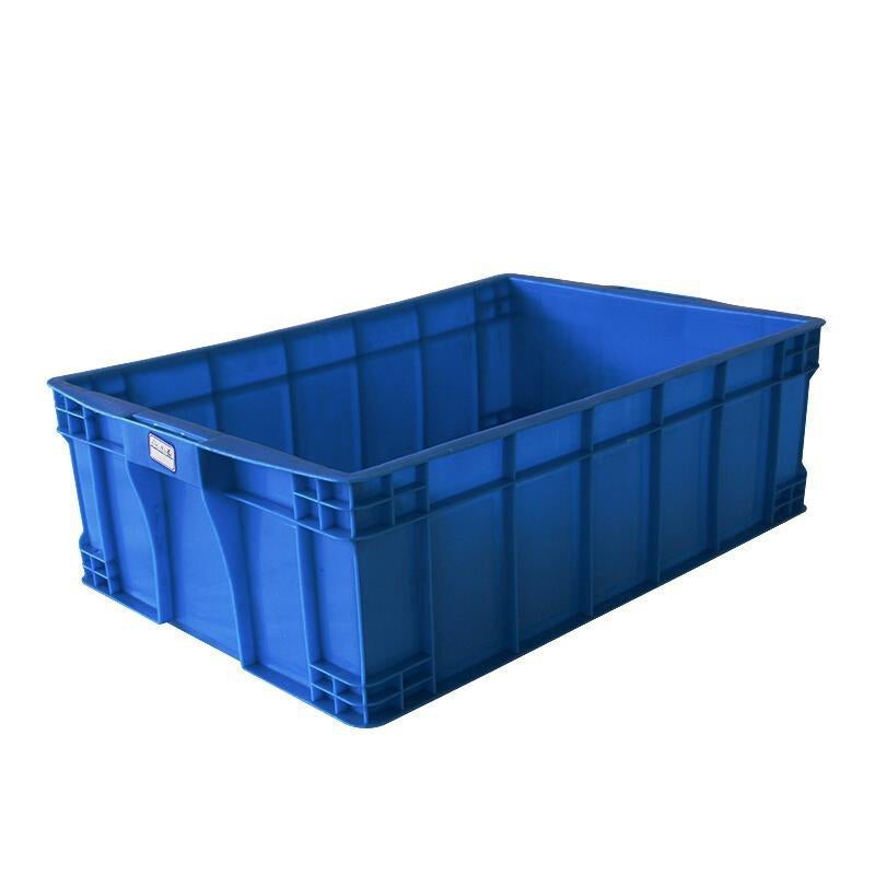 Thickened Turnover Box Rectangular Plastic Box Logistics Box Can Be Covered With Finishing Box Plastic Box 575-190 Box 640 * 430 * 200 Blue