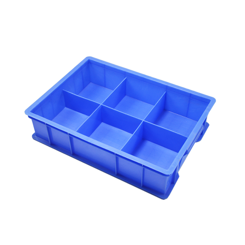 6 Pieces Plastic Hardware Box Parts Box Fixed Compartment Box Classified Storage Box Separated Turnover Box Screw Accessories Toolbox Long 6 Grids Blue (360 * 250 * 140)