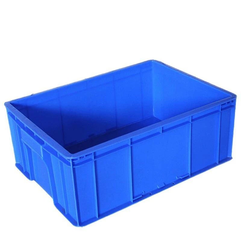 6 Pieces Turnover Box Plastic Thickened Rectangular Logistics Box Parts Box Material Box Fish And Turtle Large Storage Box Storage Box 3 520 * 350 * 150 Blue